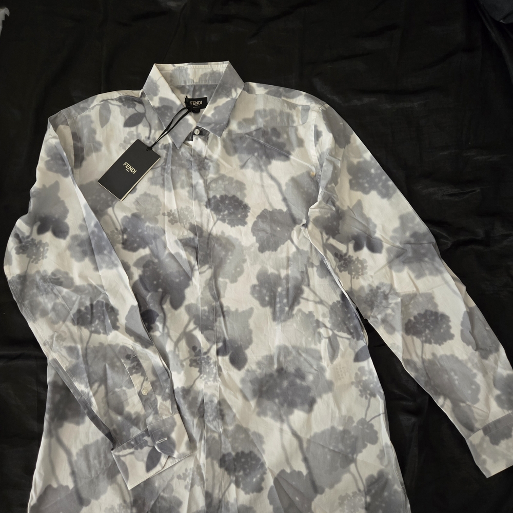 Fendi Floral Button-Up Shirt